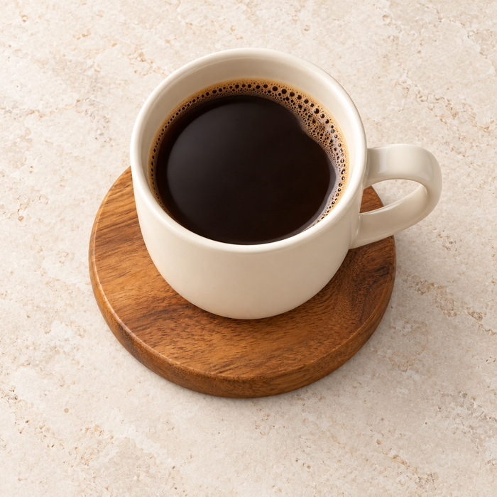 Round Acacia Wood Coaster