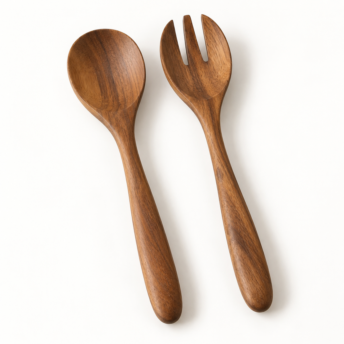Acacia Wood Salad Server Set