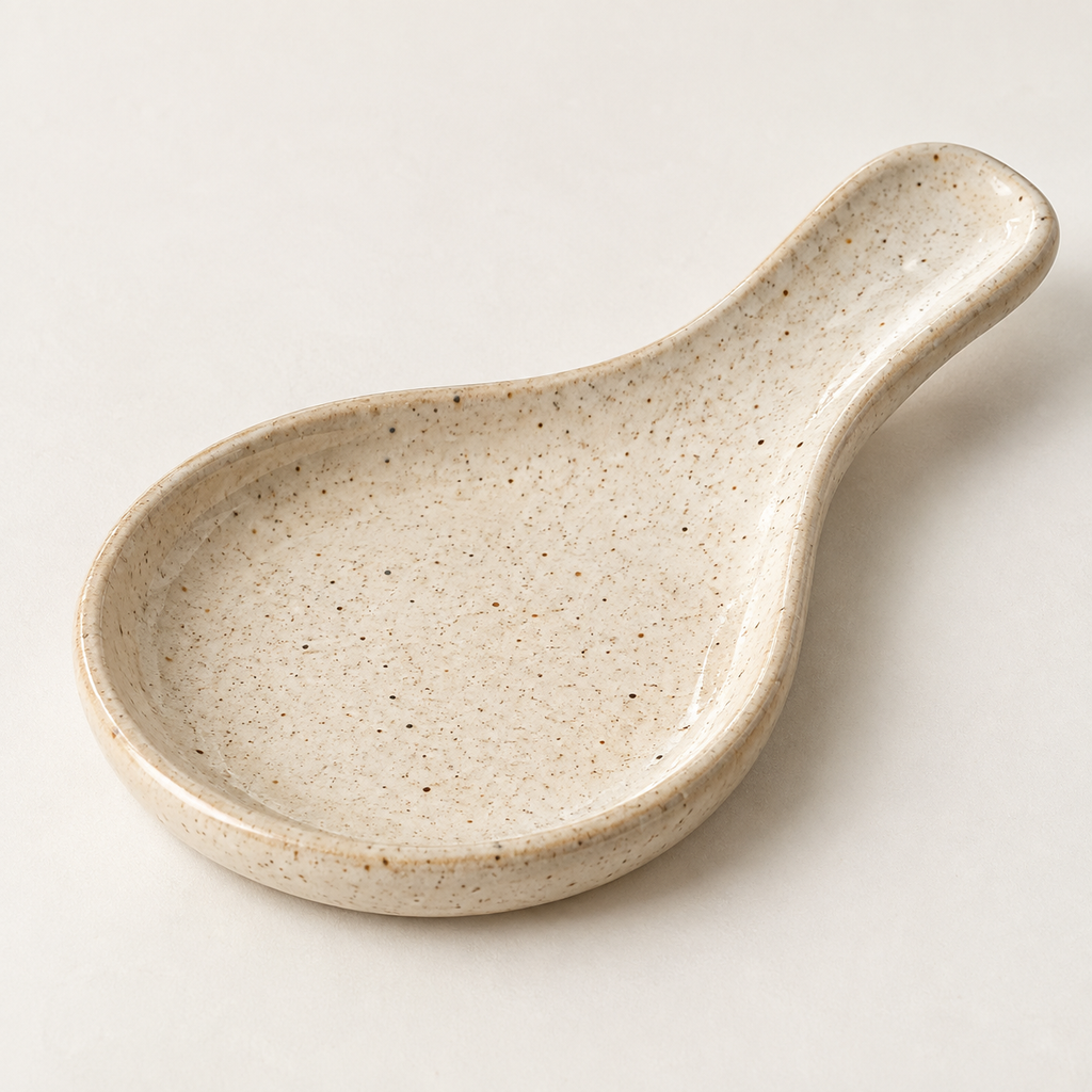 Speckled Stoneware Spoon Rest