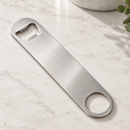 Brushed Stainless Steel Bottle Opener