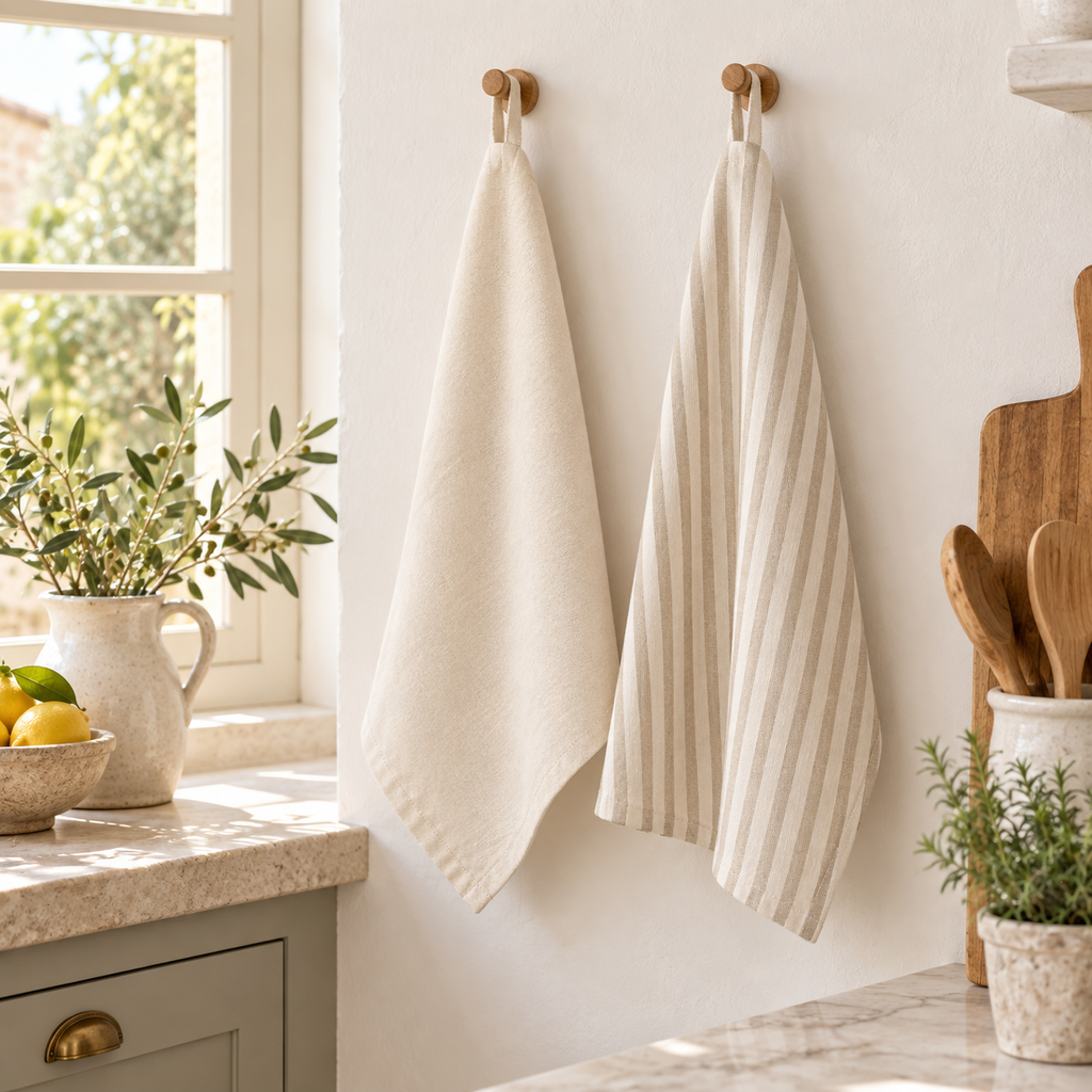 Cotton-Linen Tea Towel Set