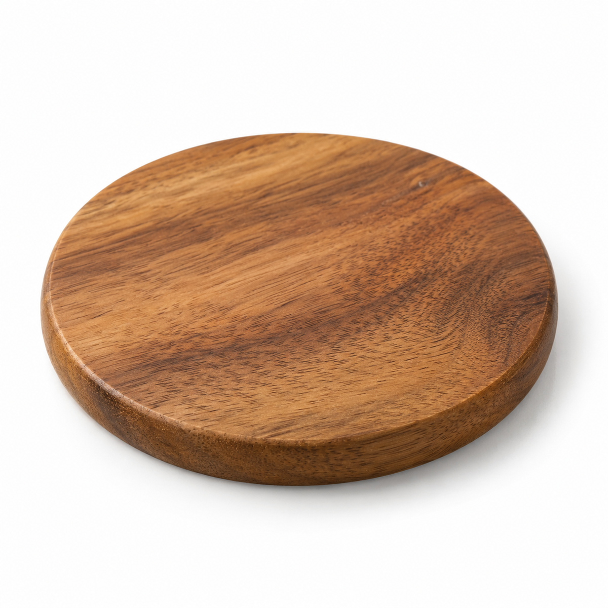 Round Acacia Wood Coaster