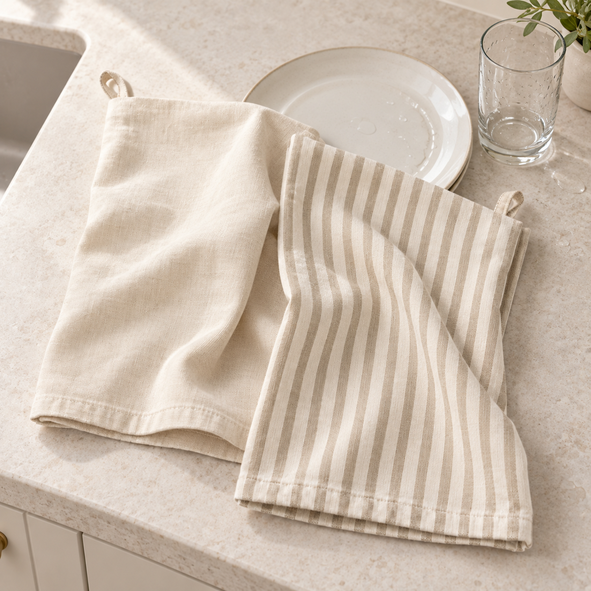 Cotton-Linen Tea Towel Set