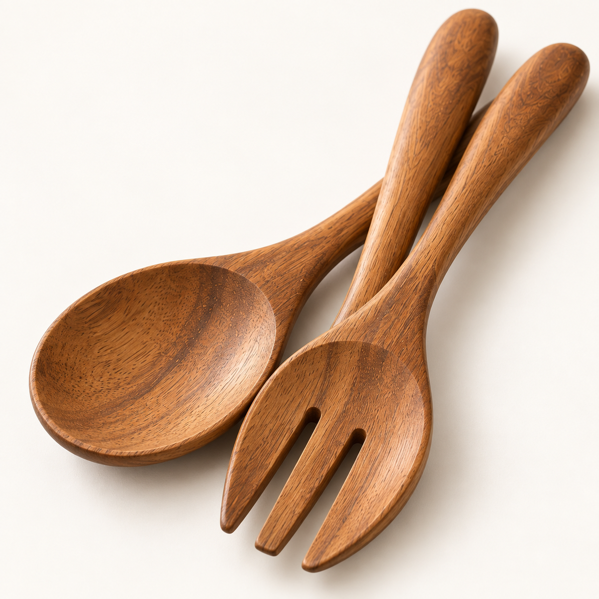Acacia Wood Salad Server Set